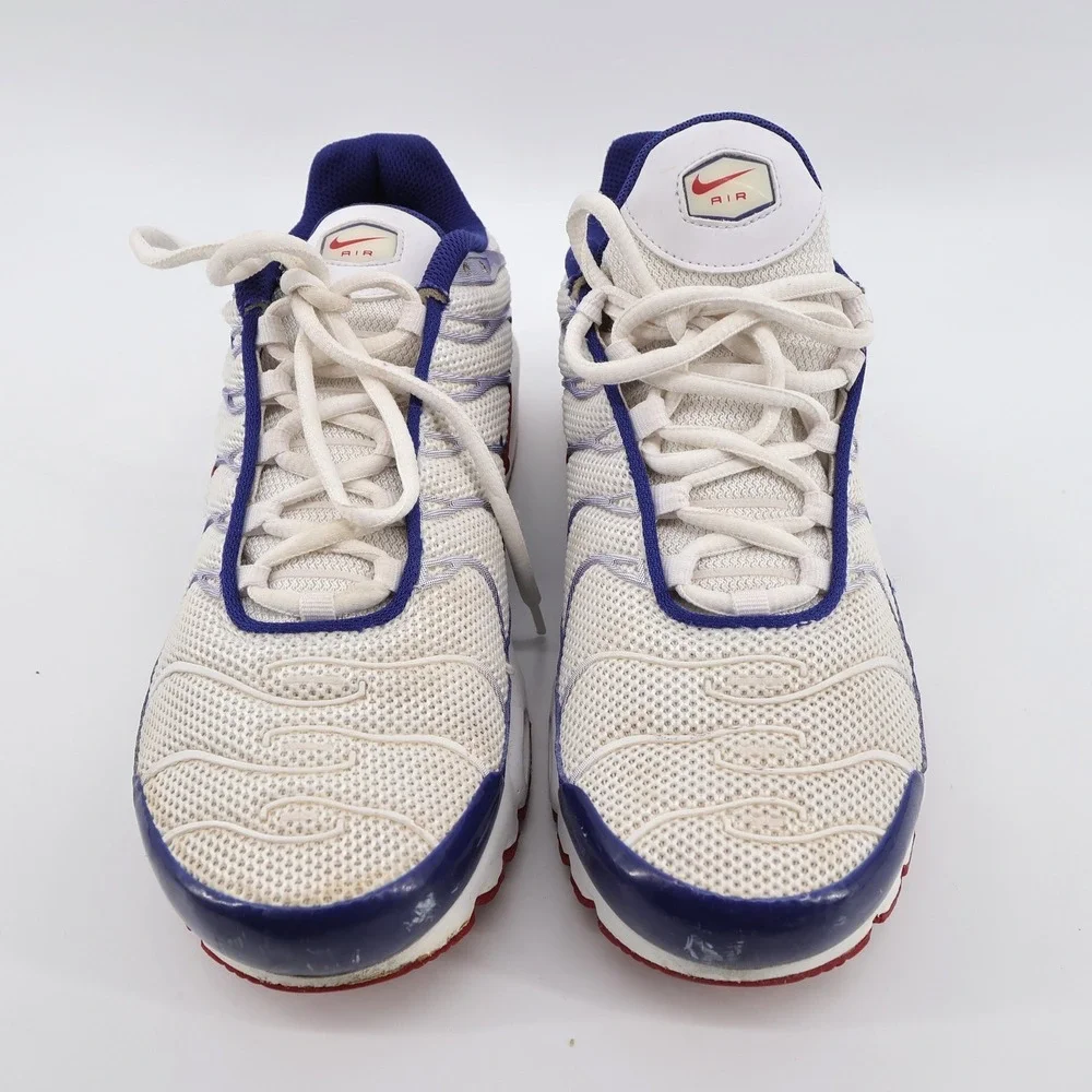 Nike Air Max Plus‎ CJ9928-100 Sneakers Blue White Mens 8.5 No Insoles